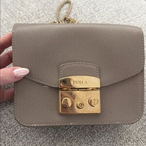 FURLA |  Metropolis Mini Crossbody Bag Gray